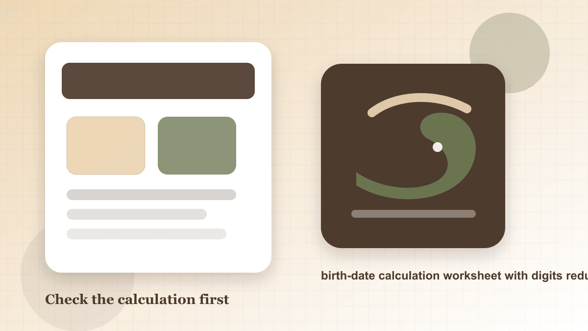 life path number 3 calculation worksheet and calculator