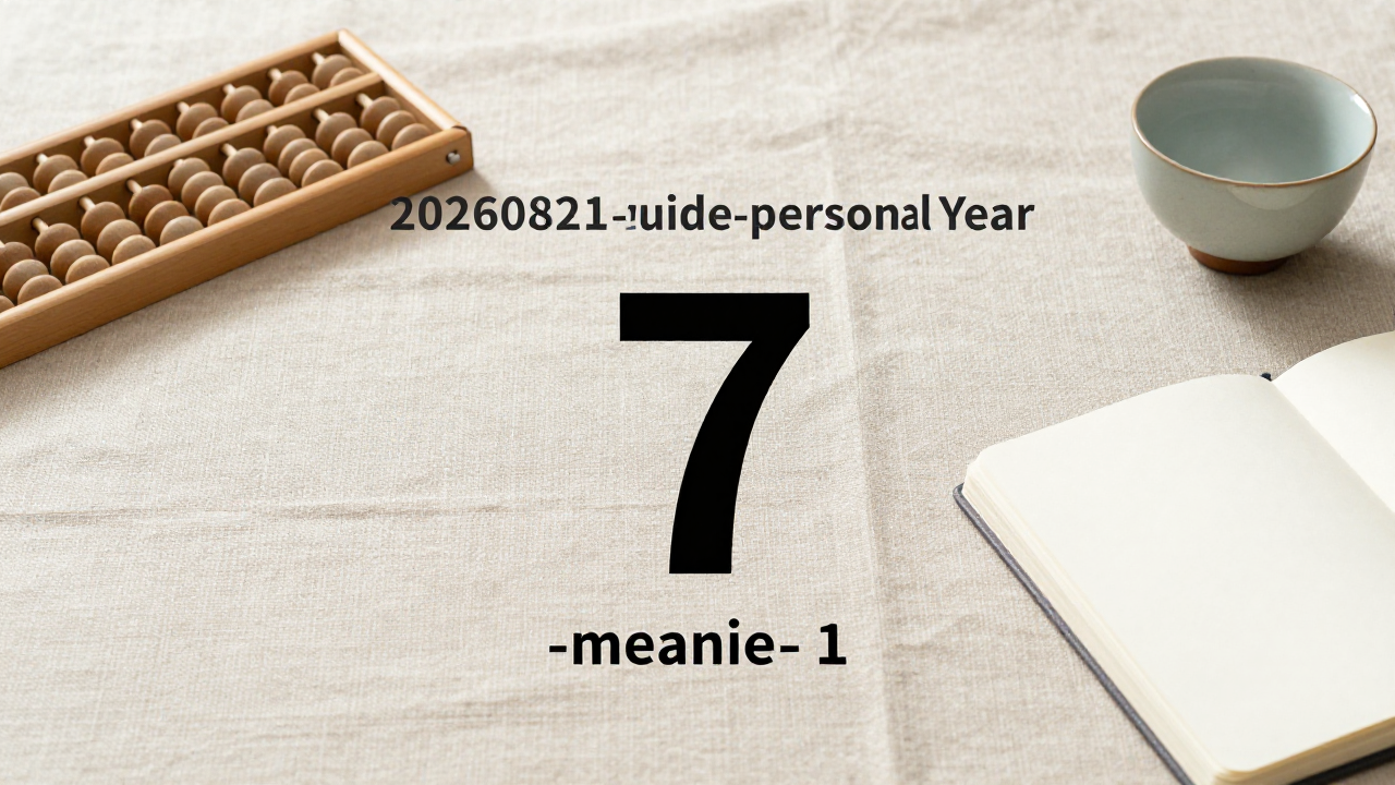 blank tokens and abacus show personal year calculation context
